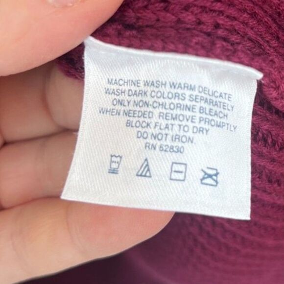 Lands End Full Zip Ribbed Knit Cardigan Sweater Retro Grandpa Core Size XL 46-48 - Picture 8 of 9